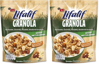 Eti Lifalif Yer Fıstıklı Granola 200 g 2li paket
