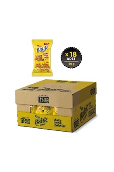 Eti Mini Mısırlı Balık Kraker 40 G X 18 Adet