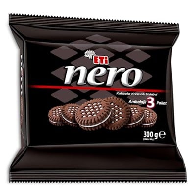 Eti Nero Bisküvi 100 g x 3 Adet