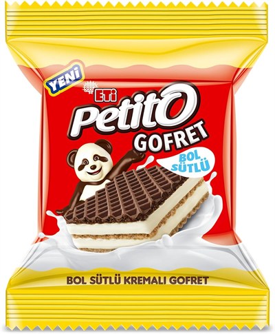 Eti Petito Bol Sütlü Kremalı Sade Kakaolu Gofret 26 g x 24 Adet