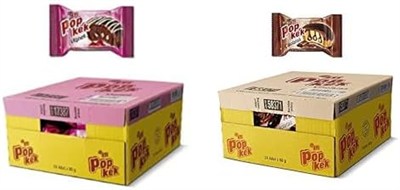 Eti Popkek Vişneli Kek 60 g x 24 Adet ve Eti Popkek Çikolatalı Kek 60 g x 24 Adet Kahverengi