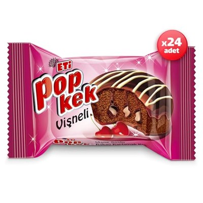 Eti Popkek Vişneli Kek 60 g x 24 Adet