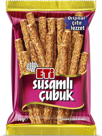 Eti Susamlı Çubuk Kraker 56 g x 17 Adet
