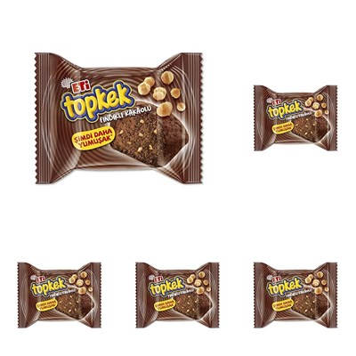 Eti Topkek Fındıklı Kakaolu Kek 35 g 5li paket