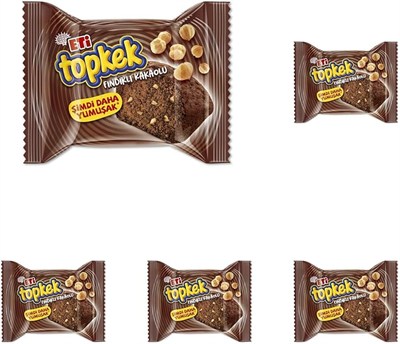 Eti Topkek Fındıklı Kakaolu Kek 35 g 5li paket