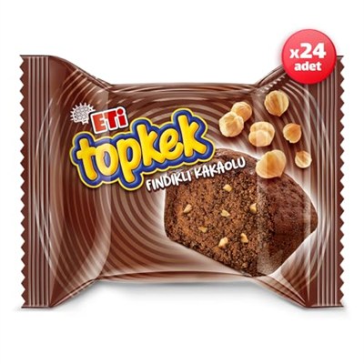 Eti Topkek Fındıklı Kakaolu Kek 35 g x 24 Adet