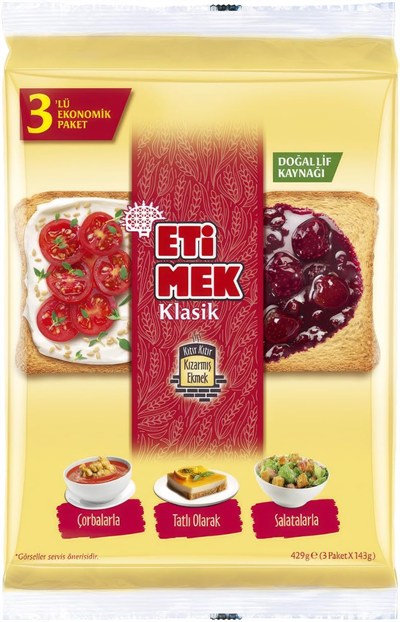 Etimek Klasik Kızarmış Ekmek 3 x 143 g