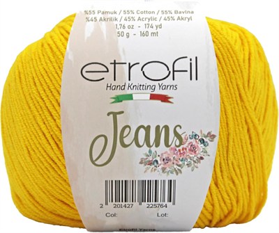 Etrofil Jeans sarı örgü ipliği