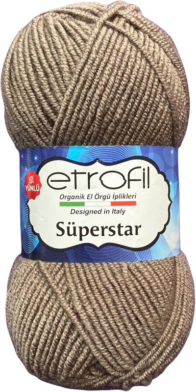 Etrofil SÜPERSTAR 77012-VİZON VİZON Polyester Ipli İpi Örgü İpi