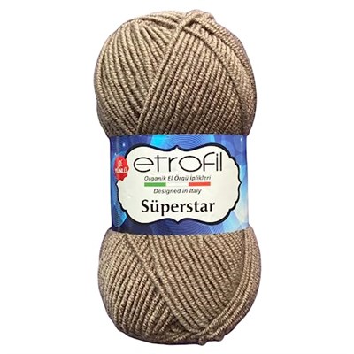 Etrofil SÜPERSTAR 77012-VİZON VİZON Polyester Ipli İpi Örgü İpi