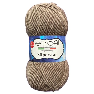 Etrofil SÜPERSTAR 77012-VİZON VİZON Polyester Ipli İpi Örgü İpi