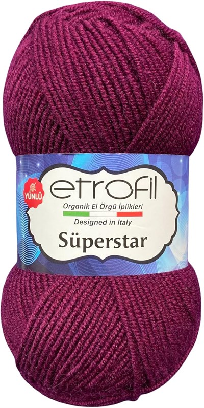 Etrofil SÜPERSTAR 77012-VİZON VİZON Polyester Ipli İpi Örgü İpi