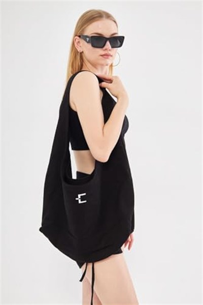 evable BOON BAG Siyah Büyük Askılı Tote Çanta siyah Standart