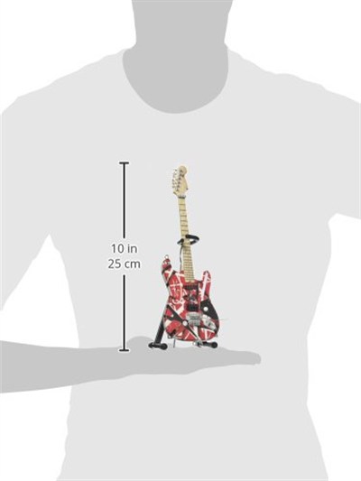EVH Minature Guitars EVH Frankenstein Mini Replika Gitar Van Halen (EVH001), kırmızı ve beyaz, kırmızı/beyaz