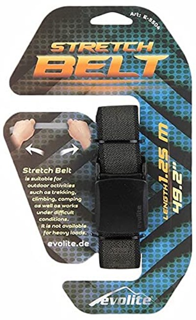 Evolite Stretch Outdoor Kemer Siyah 125 125