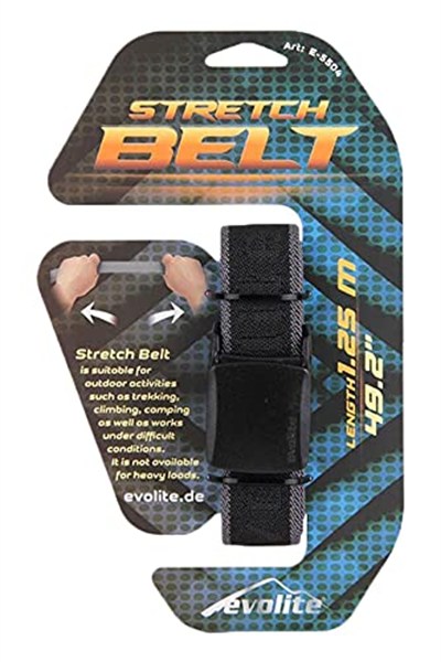 Evolite Stretch Outdoor Kemer Siyah 125 125