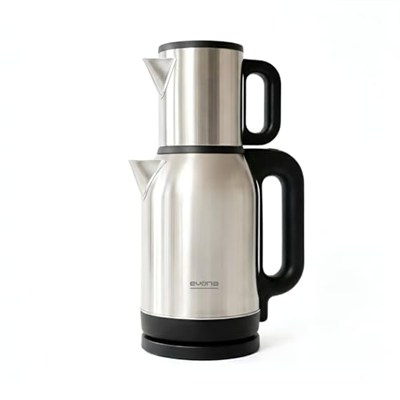 Evona Çelik 2 In 1 Çay Makinesi Su Isıtıcısı & Çaycı Steeltea