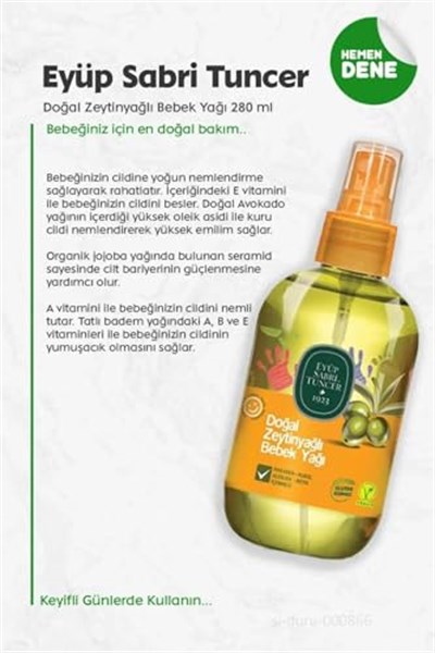 Eyüp Sabri Tuncer Doğal Zeytinyağlı Bebek Şampuanı (600 Ml)