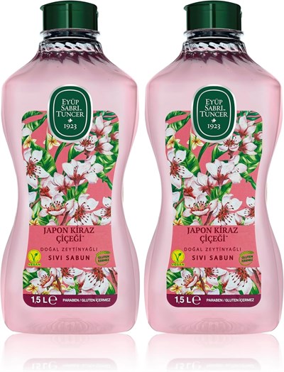 Eyüp Sabri Tuncer Doğal Zeytinyağlı Sıvı Sabun, Bodrum Mandalinası, 1,5 L Pet Şişe (1 x 1500 ml) - Seçenekler: 1 x 1500 ml, 1 x 1500 ml (3 paketi), 2 x 1500 ml
