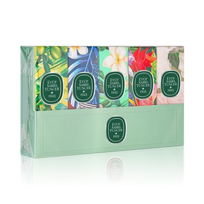 Eyüp Sabri Tuncer Silindir Cam Şişe Kolonya 5 Li Set (5 x 16 ml)
