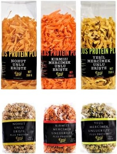 Ezgi Süper Ekonomik Vegan Bakliyat Unlu Makarna Seti 2100 G