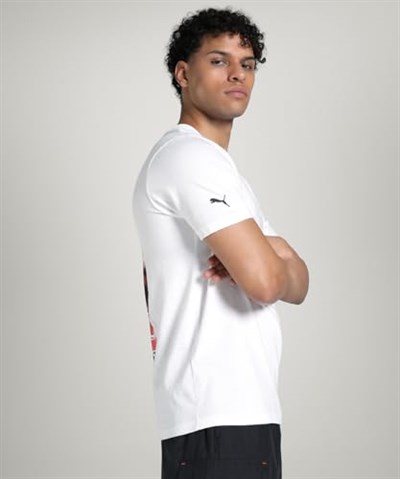 F1 China Erkek Beyaz Günlük Stil T-Shirt 63017402
