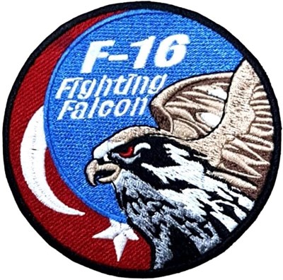 F16 Fighting Falcon Patch Yama Havacı Peç- PEÇ