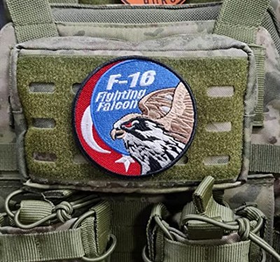 F16 Fighting Falcon Patch Yama Havacı Peç- PEÇ