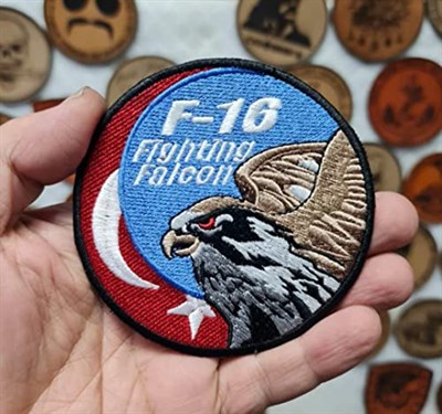 F16 Fighting Falcon Patch Yama Havacı Peç- PEÇ