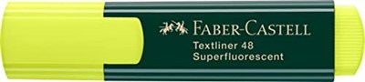 Faber-Castell 1548 Fosforlu Kalem Sarı, Uzun Ömürlü, Yeniden Doldurulabilir, Dayanıklı Plastik Gövde