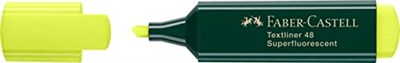 Faber-Castell 1548 Fosforlu Kalem Sarı, Uzun Ömürlü, Yeniden Doldurulabilir, Dayanıklı Plastik Gövde