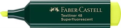 Faber-Castell 1548 Fosforlu Kalem Sarı, Uzun Ömürlü, Yeniden Doldurulabilir, Dayanıklı Plastik Gövde