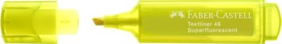 Faber-Castell 154807 - Fosforlu Kalem 48 Sarı, Doldurulabilir, Textliner Superfluorescent, 10 Adet