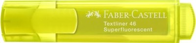 Faber-Castell 154807 - Fosforlu Kalem 48 Sarı, Doldurulabilir, Textliner Superfluorescent, 10 Adet