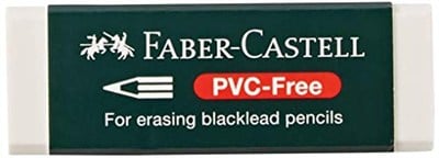 Faber-Castell 188121 - Silgi 7081 N PVC içermez, plastik, beyaz