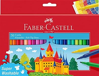 Faber-Castell 554204 Castle Keçeli Kalem, 50li