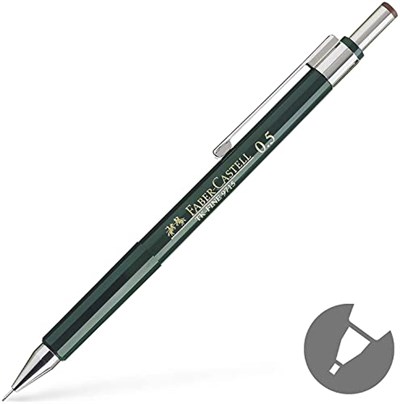 Faber-Castell 9715 Yeşil Versatil 0.5MM - Bedenler: 0,5 mm, HB, 0,35 mm, HB, 0,7 mm, 0,9 mm