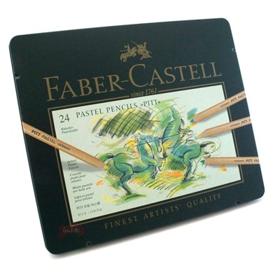 Faber-Castell - Colour pencil Pitt Pastel tin of 24 (112124)