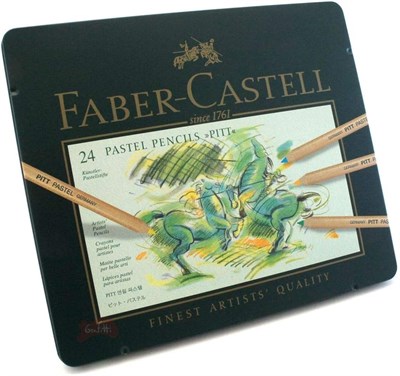 Faber-Castell - Colour pencil Pitt Pastel tin of 24 (112124)