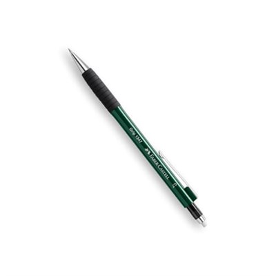 Faber-Castell Grip 1347 Versatil Kalem, 0.7 mm, Koyu Yeşil, Ergonomik Tutuş, Yaylı Uç, Uzun Silgi, Modern Tasarım