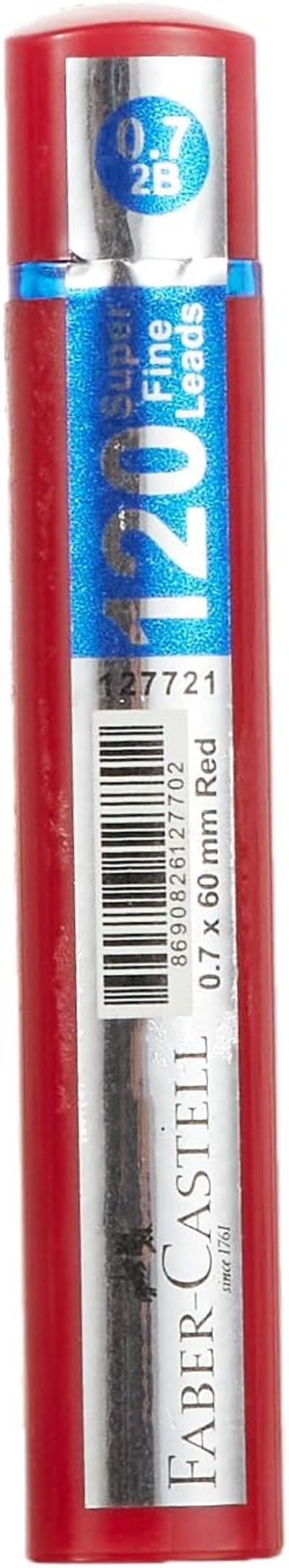 Faber-Castell Grip Min, 0.7, 2B, 60mm 1li, 120 Adet, Siyah