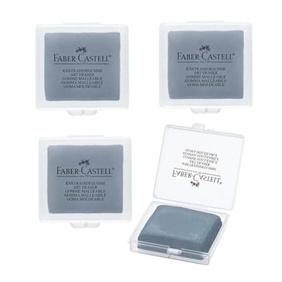 Faber - Castell Hamur Silgi Plastik Kutulu Gri