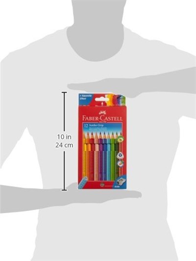 FABER-CASTELL Jumbo GRIP Boya Kalemi 12 Renk
