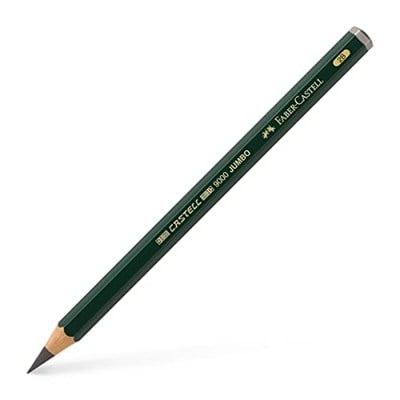Faber-Castell Kurşun kalem, kauçuk uçlu, sertlik derecesi HB Jumbo 2B