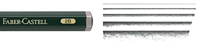 Faber-Castell Kurşun kalem, kauçuk uçlu, sertlik derecesi HB Jumbo 2B
