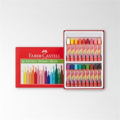 Faber-Castell Pastel Boya, 18 Renk, Yumuşak ve Canlı Renkler, Rahat Kullanım, Etkili Uygulama, Sanatsal ve Eğitsel Aktiviteler İçin - Seçenekler: 12 Renk, 18 Renk, 24 Renk