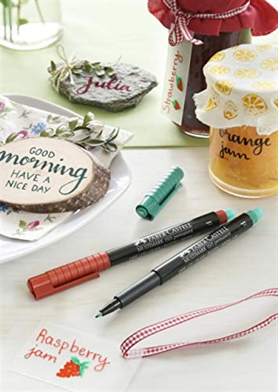 Faber-Castell Permanent Marker M Uçlu Siyah Kalem, Asetat Silgili, CD Cam Tepegöz ve Düz Yüzeyler İçin