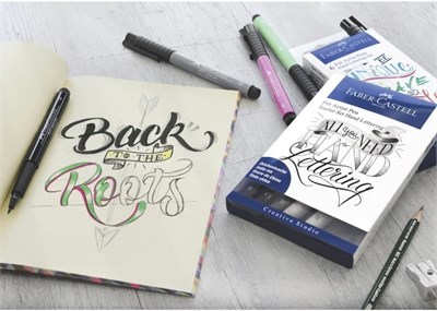 Faber-Castell Pitt Artist Pen Kaligrafi Seti 8’li, Siyah Gri Tonları, 4 Uç Tipi (B, S, 1.5), Kalemtraş ve B Derece Kurşun Kalem Hediyeli - Seçenekler: 4lü, 9lu