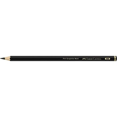Faber-Castell Pitt Matt Dereceli Kurşun Kalem, 4B, Ultra Mat, Parlama Yapmaz, Siyah Beyaz Çizimler İçin, Teknik Çizim ve Eskiz İçin Dayanıklı Uç | Çizimler ve eskizler için yüksek ton yoğunluğuna sahi