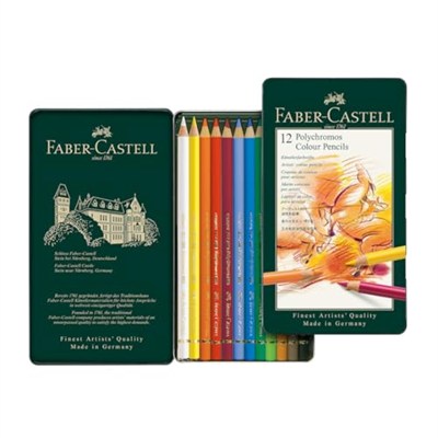 Faber-Castell Polychromos Kuru Boya Kalemi, 12 Renk